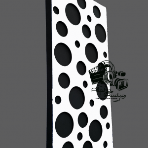 Acoustic Diffusion Panels Large Circles (1200x600mm) - Multiple Colors