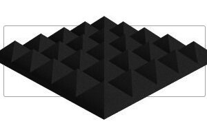 Acoustic Foam 4" Pyramid Foam 500x500x60mm (Multiple colors)